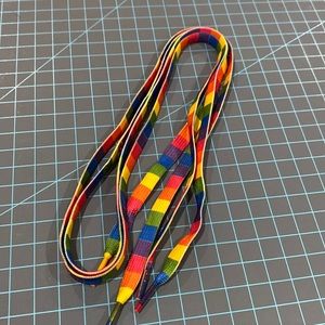 - One Pair Fruit Stripes Shoelaces